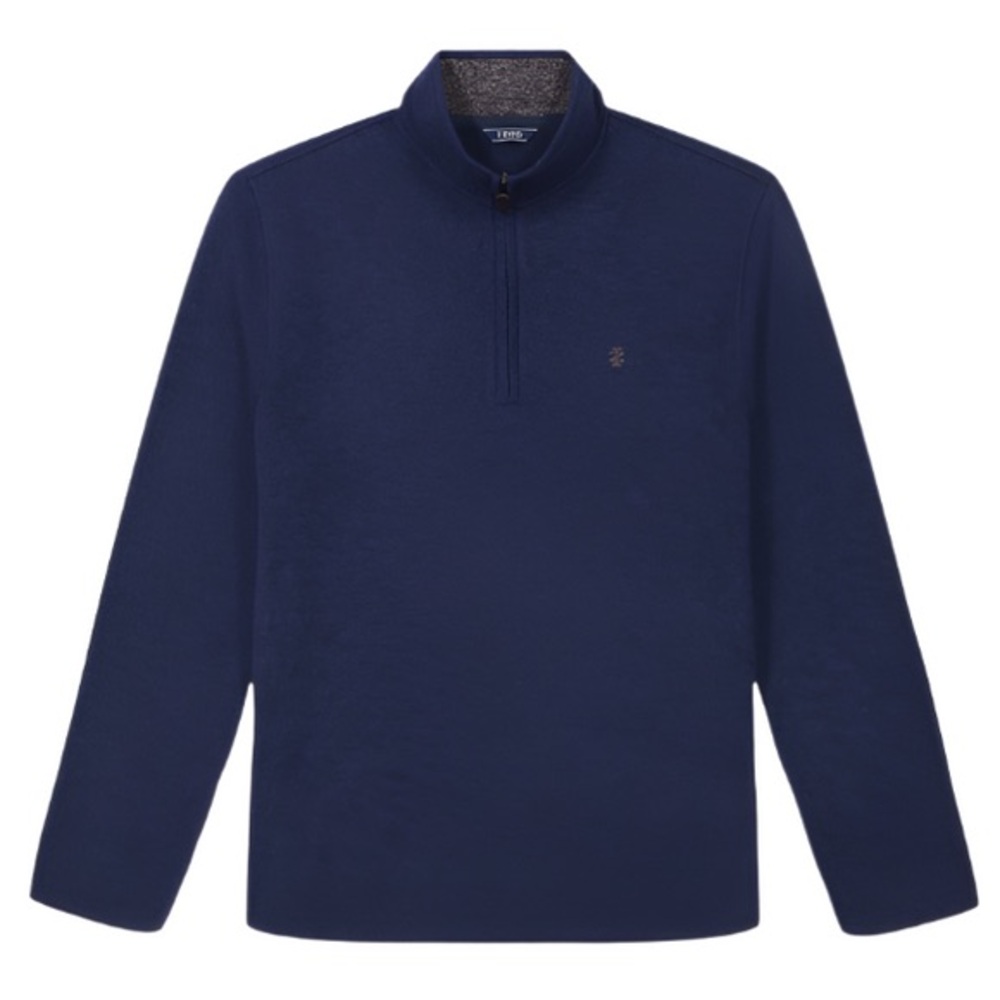 IZOD Men’s Fleece 1/4 Zip Sweater Medieval Blue Large